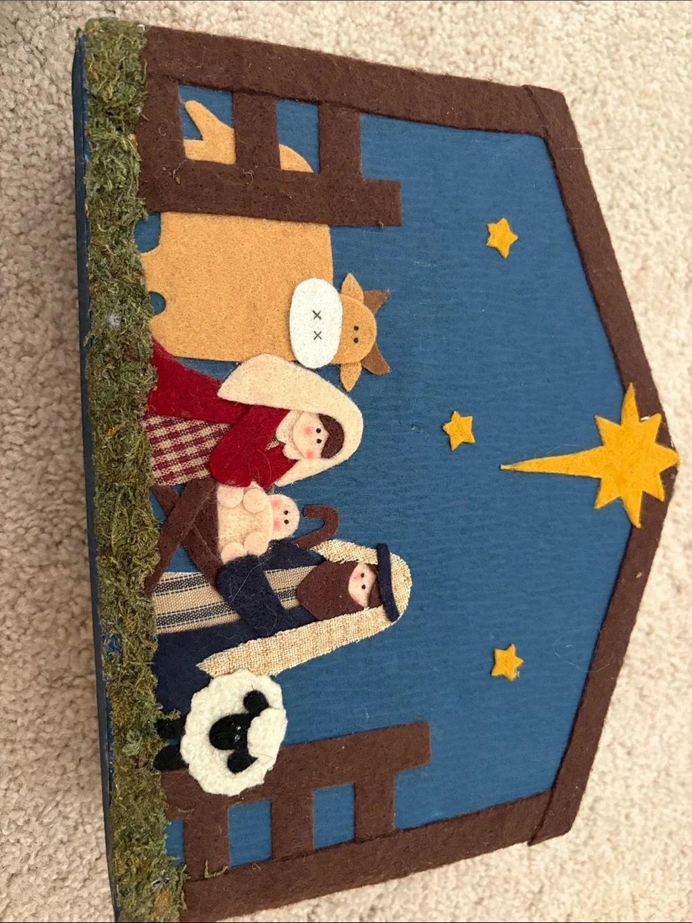 Precious Moments Nativity Plastic Playset As is